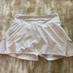 White lululemon tennis skirt